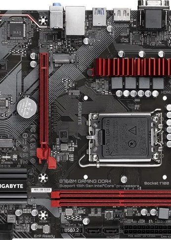 Материнская плата Gigabyte B760M GAMING DDR4 Soc-1700 Intel B760 2xDDR4 mATX AC`97 8ch(7.1) 2.5Gg RA