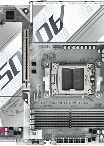 Материнская плата Gigabyte B850M A ELT WF6E ICE Soc-AM5 AMD B850 4xDDR5 mATX AC`97 8ch(7.1) 2.5Gg RAID+DP