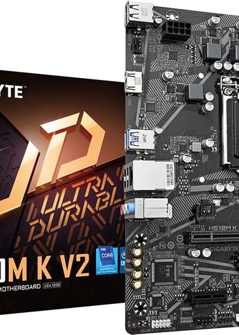 Материнская плата Gigabyte H510M K V2 Soc-1200 Intel H470 2xDDR4 mATX AC`97 8ch(7.1) GbLAN+HDMI