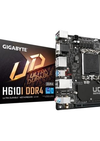 Материнская плата Gigabyte H610I DDR4 Soc-1700 Intel H610 2xDDR4 mini-ITX AC`97 8ch(7.1) GbLAN+VGA+HDMI+DP