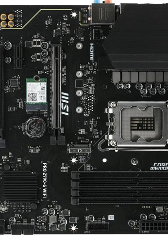 Материнская плата MSI PRO Z790-S WIFI Soc-1700 Intel Z790 4xDDR5 ATX AC`97 8ch(7.1) 2.5Gg RAID+HDMI+DP