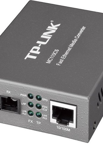 Медиаконвертер TP-Link MC110CS 10/100Mbit RJ45 100Mbit SC