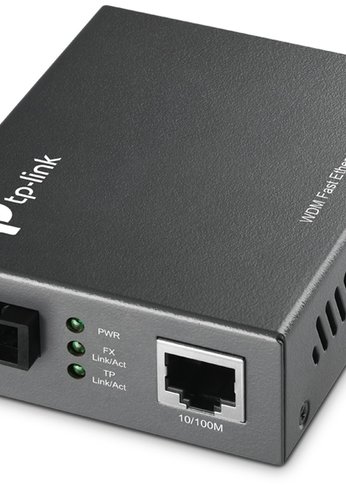 Медиаконвертер TP-Link MC112CS 10/100Mbit RJ45 SC 802.3u 10/100Base-TX 100Base-FX