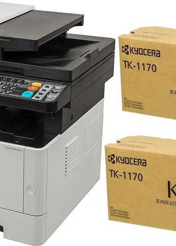 МФУ лазерный Kyocera Ecosys M2540DN A4 Duplex Net белый/серый (в комплекте: 2 картриджа)