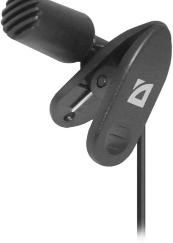 Микрофон Defender MIC-109 черный, на прищепке, 1,8 м [64109]