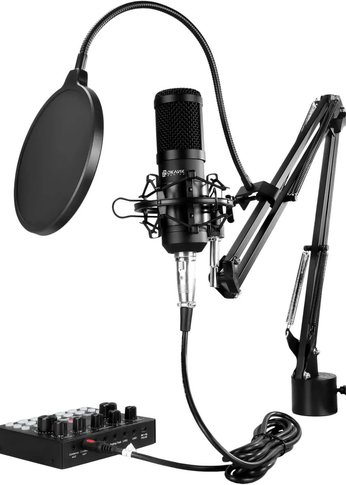 Микрофон проводной Оклик SM-600G 2.5м черный