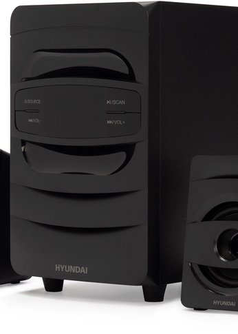 Микросистема Hyundai H-MS1404 черный 30Вт FM USB BT SD