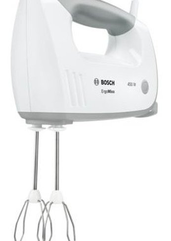 Миксер ручной Bosch MFQ36480 450Вт белый/серый