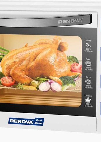 Мини-печь Renova MO-50GFLTW1 50л 2000Вт белый