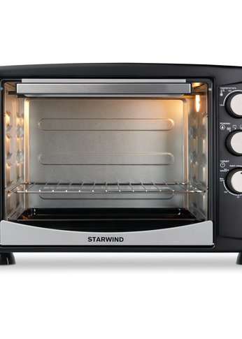 Мини-печь Starwind SMO2046 35л. 1500Вт серебристый/черный