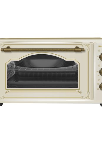 Мини-печь Willmark WOF-505BR (50л,конвекция,эмал.внутр.поверх,лампа,таймер, ретро беж., 1500Вт)