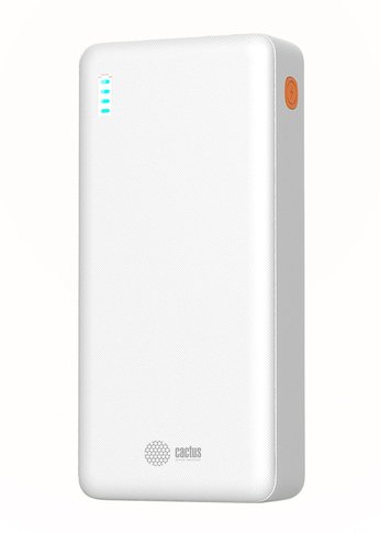 Мобильный аккумулятор Cactus CS-PBFSEA-20000 20000mAh 4.5A USB-A/2xUSB-C белый