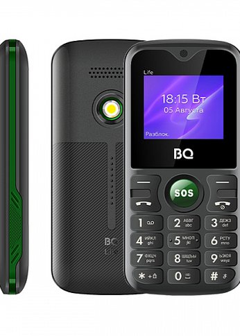 Мобильный телефон BQ 1853 Life Black+Green