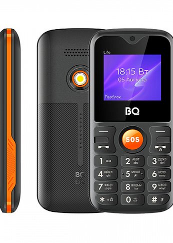 Мобильный телефон BQ 1853 Life Black+Orange