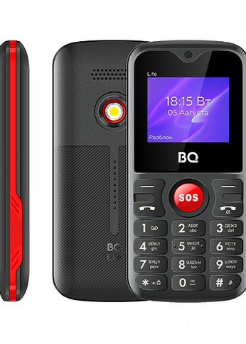 Мобильный телефон BQ 1853 Life Black+Red