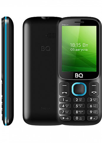 Мобильный телефон BQ 2440 Step L+ Black+Blue