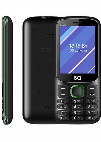 Мобильный телефон BQ 2820 Step XL+ Black+Green