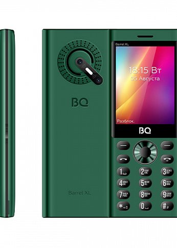 Мобильный телефон BQ 2832 Barrel XL Green+Black