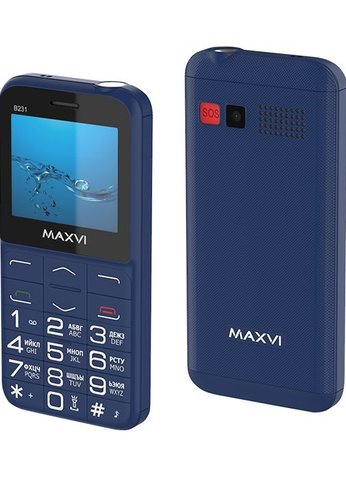 Мобильный телефон Maxvi B231 blue