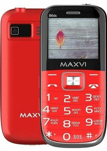 Мобильный телефон Maxvi B6ds red