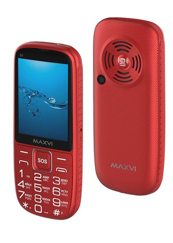 Мобильный телефон Maxvi B9 red