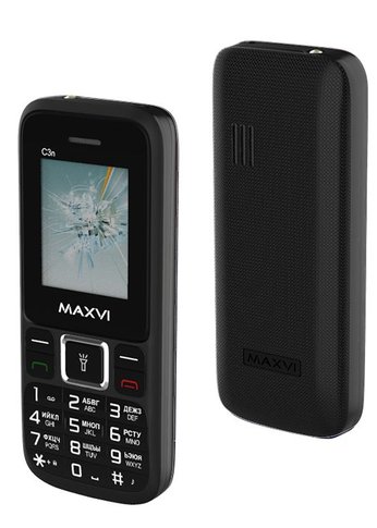 Мобильный телефон Maxvi C3n black