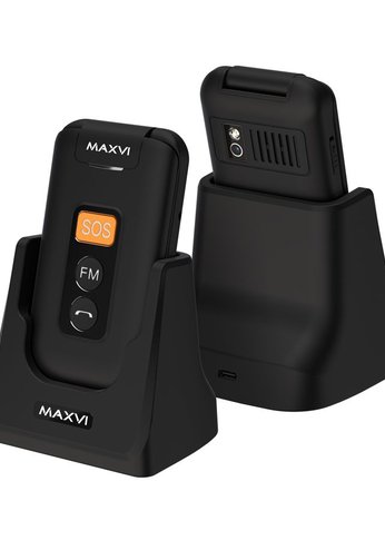 Мобильный телефон Maxvi E5 up черный