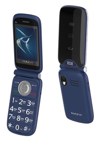 Мобильный телефон Maxvi E6 blue