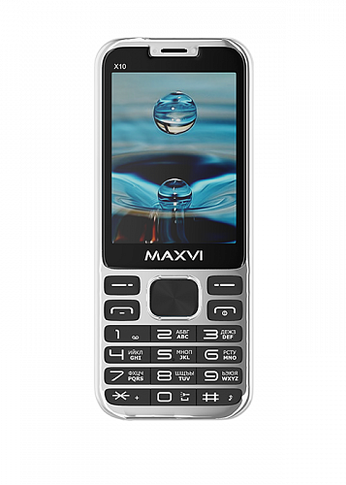 Мобильный телефон Maxvi X10 metallic silver