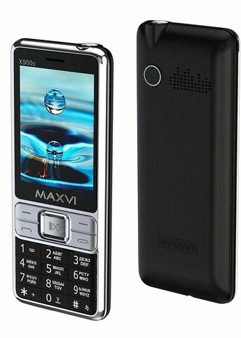 Мобильный телефон Maxvi X900c черный