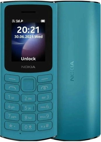 Мобильный телефон Nokia 105 4G TA-1551 DS EAC Blue