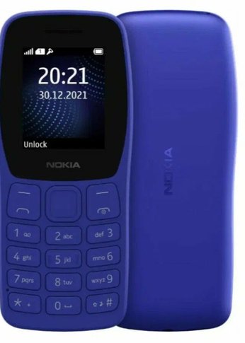 Мобильный телефон Nokia 105 TA-1416 DS Blue (SP01Z07Z1950Y)