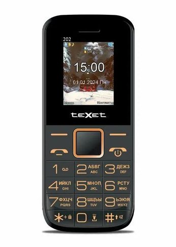 Мобильный телефон TeXet TM-202 черный