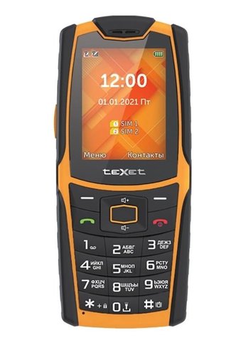 Мобильный телефон TeXet TM-521R черный/оранжевый