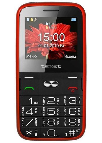 Мобильный телефон TeXet TM-B227 красный