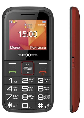 Мобильный телефон TeXet TM-B418 красный