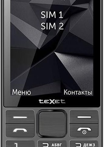 Мобильный телефон TeXet TM-D324 серый