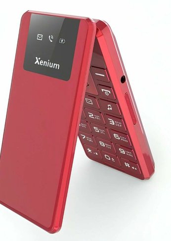 Мобильный телефон XENIUM X600 красный раскладной 2Sim 2.8" 240x320 Nucleus 0.3Mpix GSM900/1800 MP3 FM microSD max32Gb