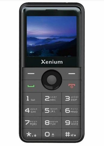 Мобильный телефон XENIUM X700 черный моноблок 2Sim 2.31" 240x320 Nucleus 0.3Mpix GSM900/1800 MP3 FM microSD max32Gb