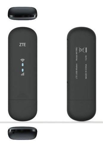 Модем 2G/3G/4G ZTE MF79RU USB Wi-Fi Firewall +Router внешний черный