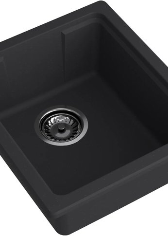 Мойка GranFest Urban 4540 подстольный монтаж 1-чаша 450*400мм универсальный кварц черный