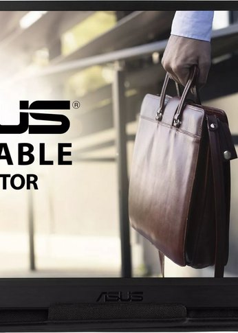 Монитор 15.6" Asus Portable MB165B черный TN/LED/10ms/16:9/матовая/220cd/90гр/65гр/1366x768/HD/USB/0.78кг 90LM0703-B01170