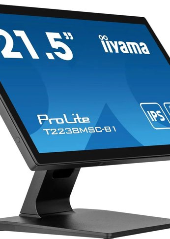 Монитор 21.5" Iiyama ProLite T2238MSC-B1 черный IPS LED 16:9 HDMI M/M матовая 1000:1 600cd 178гр/178гр 1920x1080 60Hz DP FHD USB Touch 6.8кг