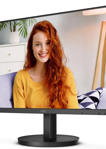 Монитор 23.8" AOC 24B3HMA2 Black (VA, 1920x1080, 100Hz, 1 ms, 178°/178°, 250 cd/m, 20M:1, +HDMI 1.4, +MM)