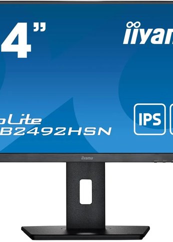 Монитор 23.8" Iiyama ProLite XUB2492HSN-B5 черный IPS LED 16:9 HDMI M/M матовая HAS Piv 250cd 178гр/178гр 1920x1080 75Hz DP FHD USB 5.6кг