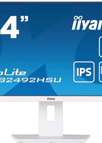 Монитор 23.8" Iiyama ProLite XUB2492HSU-W6 белый IPS LED 0.4ms 16:9 HDMI M/M матовая HAS Piv 250cd 178гр/178гр 1920x1080 100Hz DP FHD USB 4.9кг