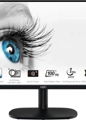 Монитор 23.8" MSI Pro MP245V черный VA LED 4ms 16:9 HDMI матовая 300cd 178гр/178гр 1920x1080 100Hz VGA FHD 3.07кг