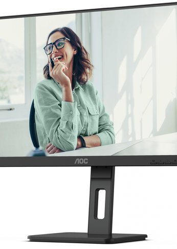 Монитор 27" AOC Pro Q27P3CV черный/IPS/LED/4ms/16:9/HDMI/M/M/матовая/HAS Piv/1000:1/350cd/2560x1440/75Hz/DP/QHD/USB (Q27P3CV)