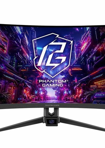 Монитор 27" ASRock Phantom Gaming PG27FRS1A Black (VA, 1920x1080, HDMI+HDMI+DP, 1 ms, 178°/178°, 300 cd/m, 3000:1, 280Hz, HDR10, MM, Curved 1500R)