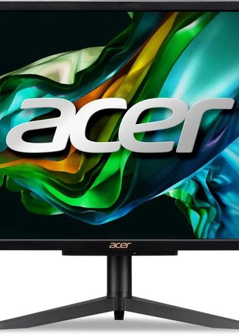 Моноблок 21.5" Acer Aspire C22-1610  Full HD N200 (1) 8Gb SSD256Gb UHDG CR Eshell WiFi BT 65W клавиатура мышь Cam черный 1920x1080